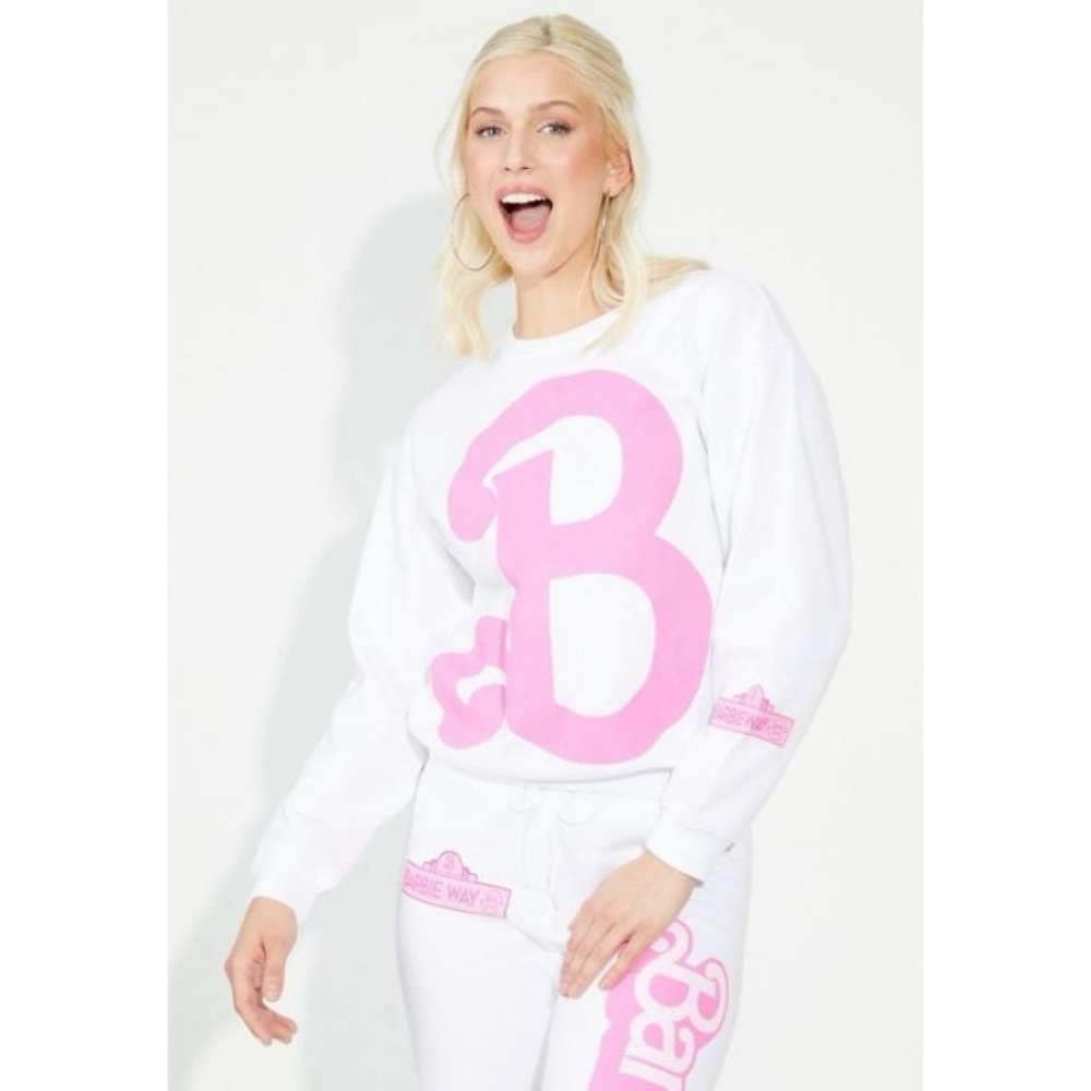 Barbie Logo Pullover Sweatshirt NWT!